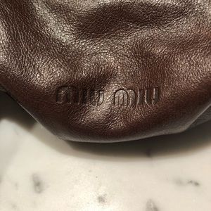 Vintage MIU MIU brown satchel bag